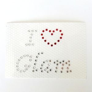 Swarovski Crystal Tattoo I Heart Glam